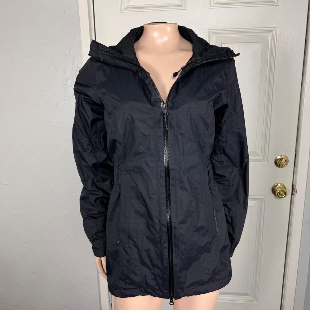 Mountain Hardwear Women's Jacket Rain Waterproof Hooded Full zip XS Nylon A3-26